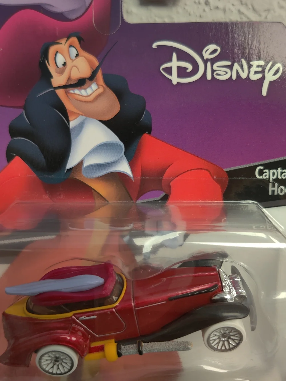 Disney Hot Wheels Character Car Captain Hook